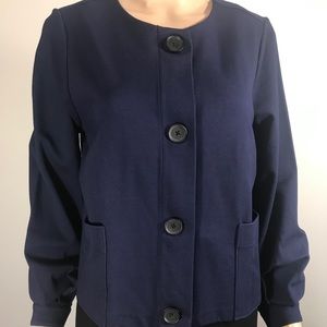 Halogen Navy Peacoat Blazer M Petite